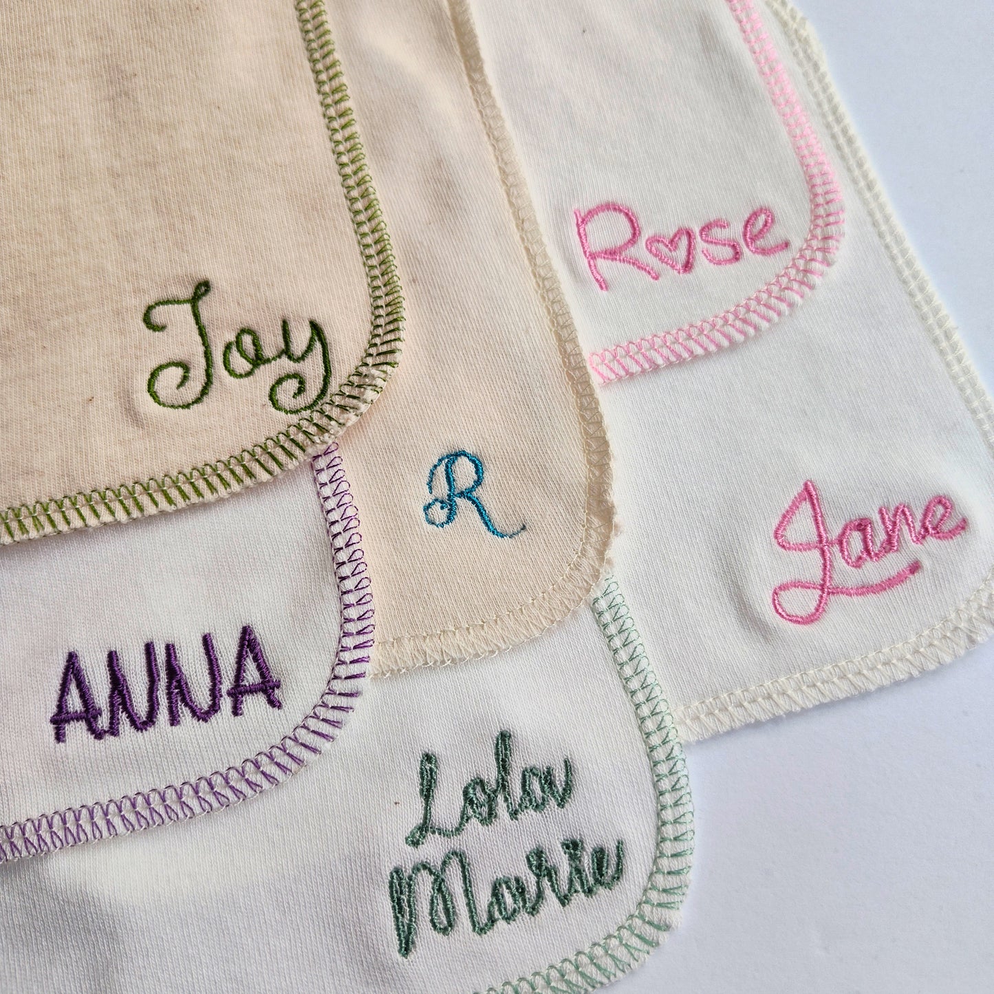 Custom Embroidery on Hankies, personalize your hankies