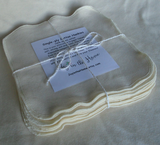 Thin little organic cotton hankies