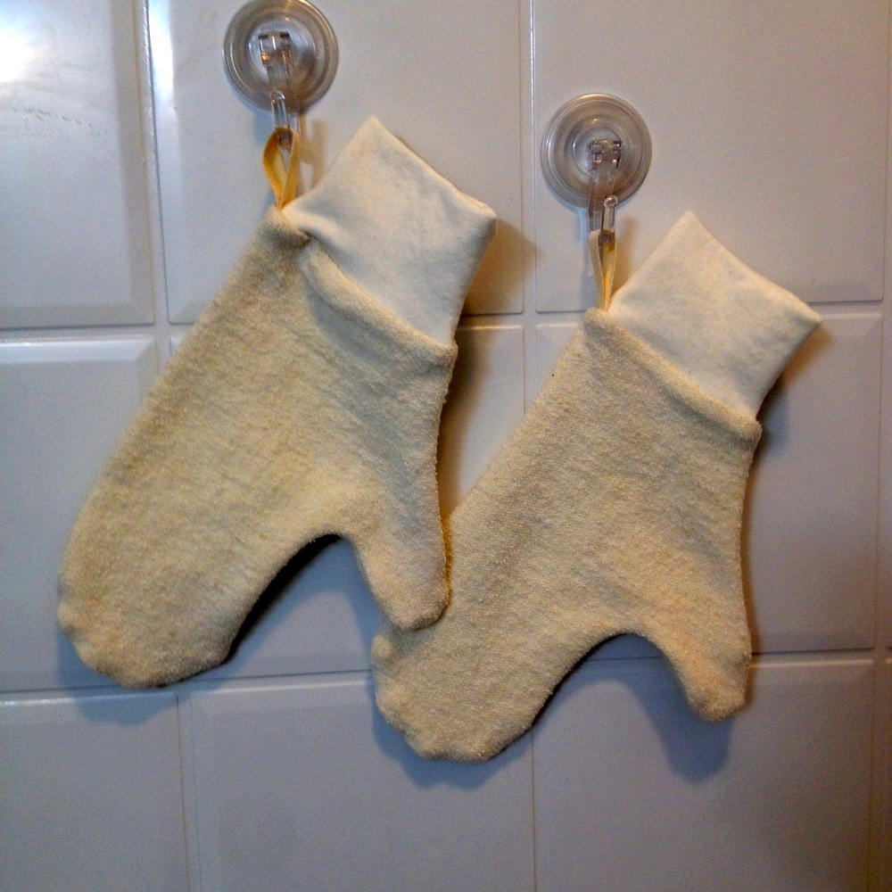 Hemp Bath Mitts