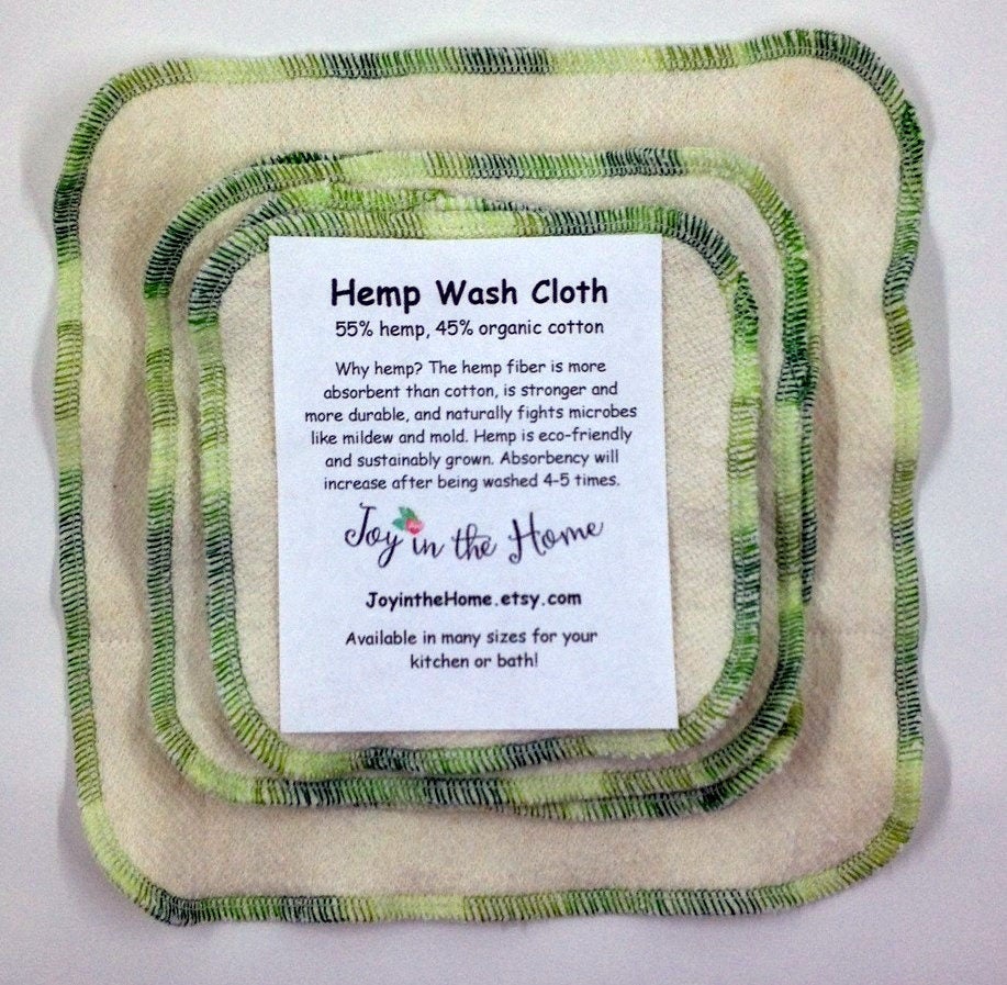 Hemp Dishcloth combo pack