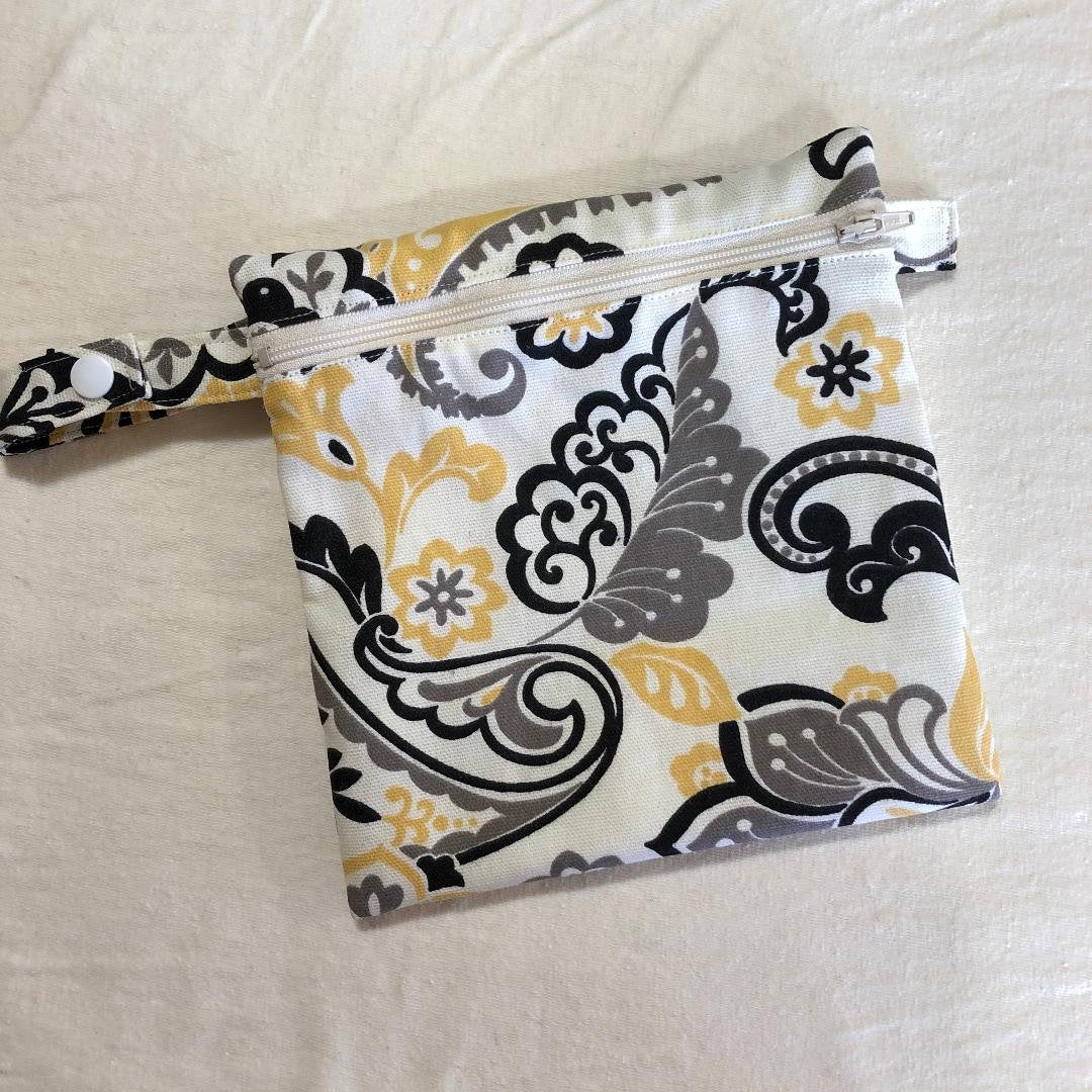 Hanky bag - yellow paisley