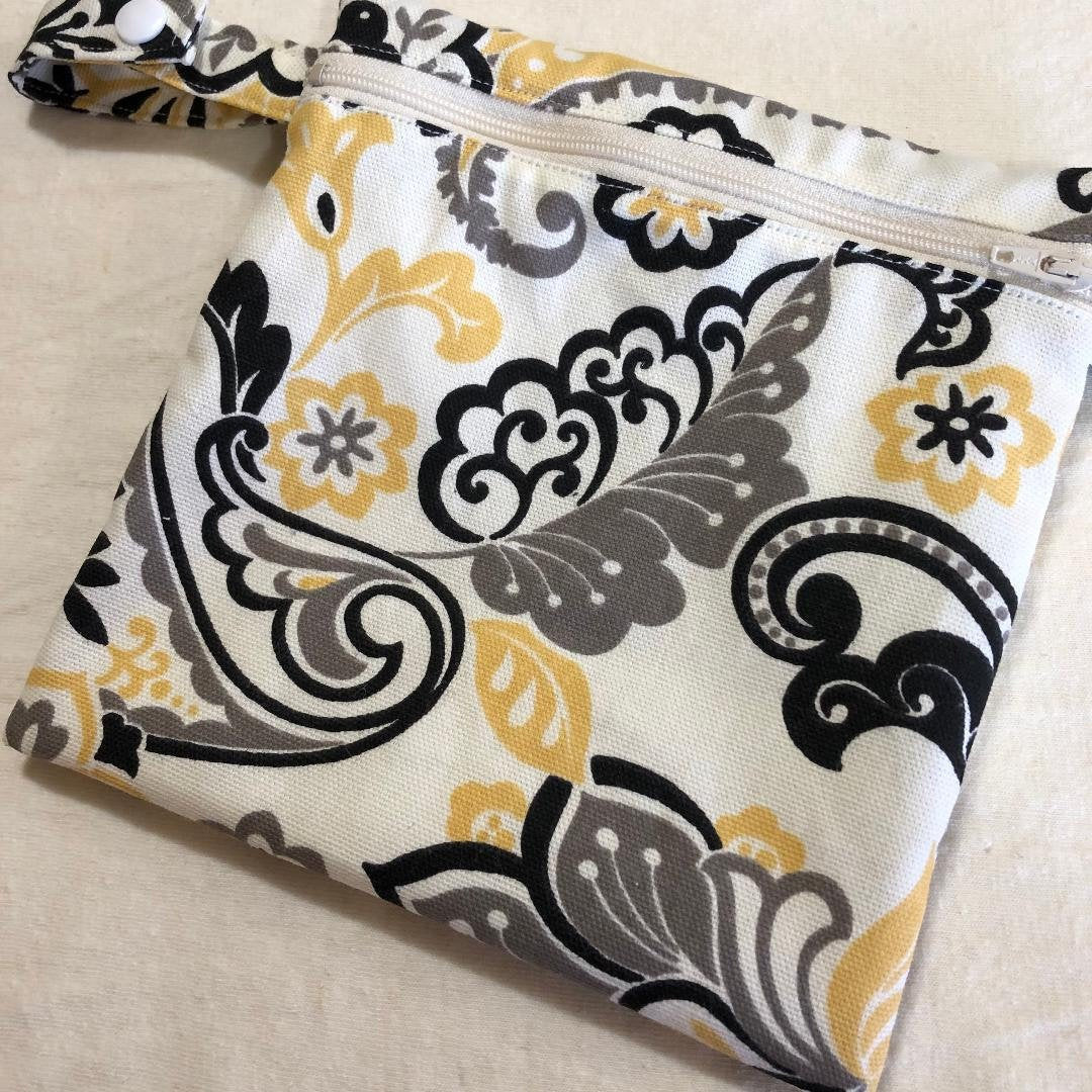 Hanky bag - yellow paisley